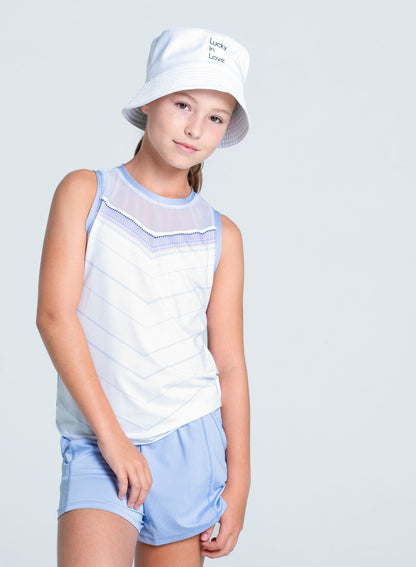 Lucky In Love Lavender Love Tie Back Tank
