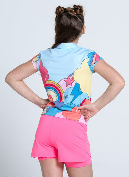 Lucky In Love Beyond The Clouds Polo Short Sleeve