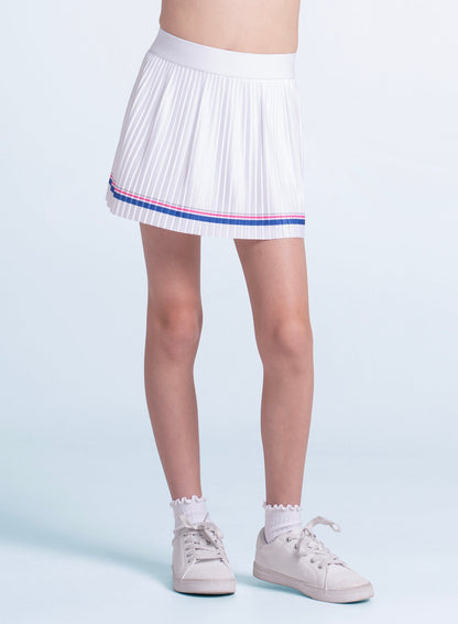 Lucky In Love Game On Pleated Skirt- Girls