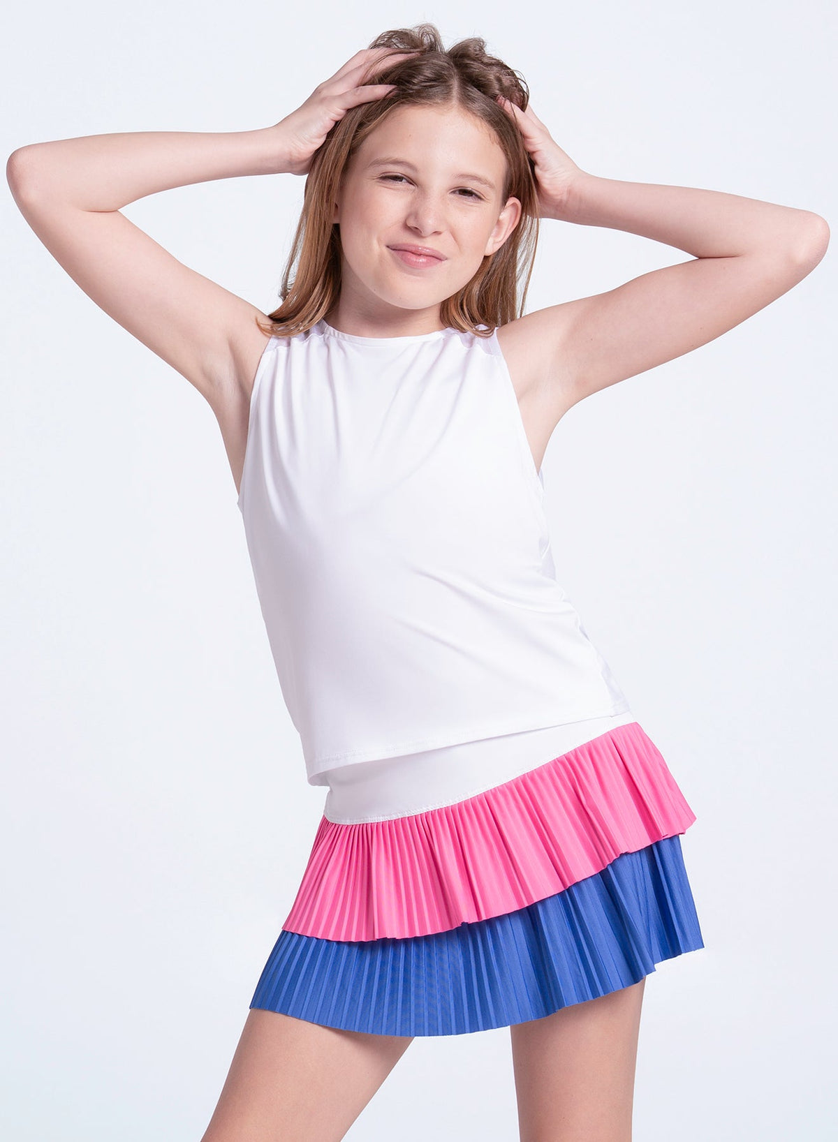 Lucky In Love Doubles Pleated Skirt