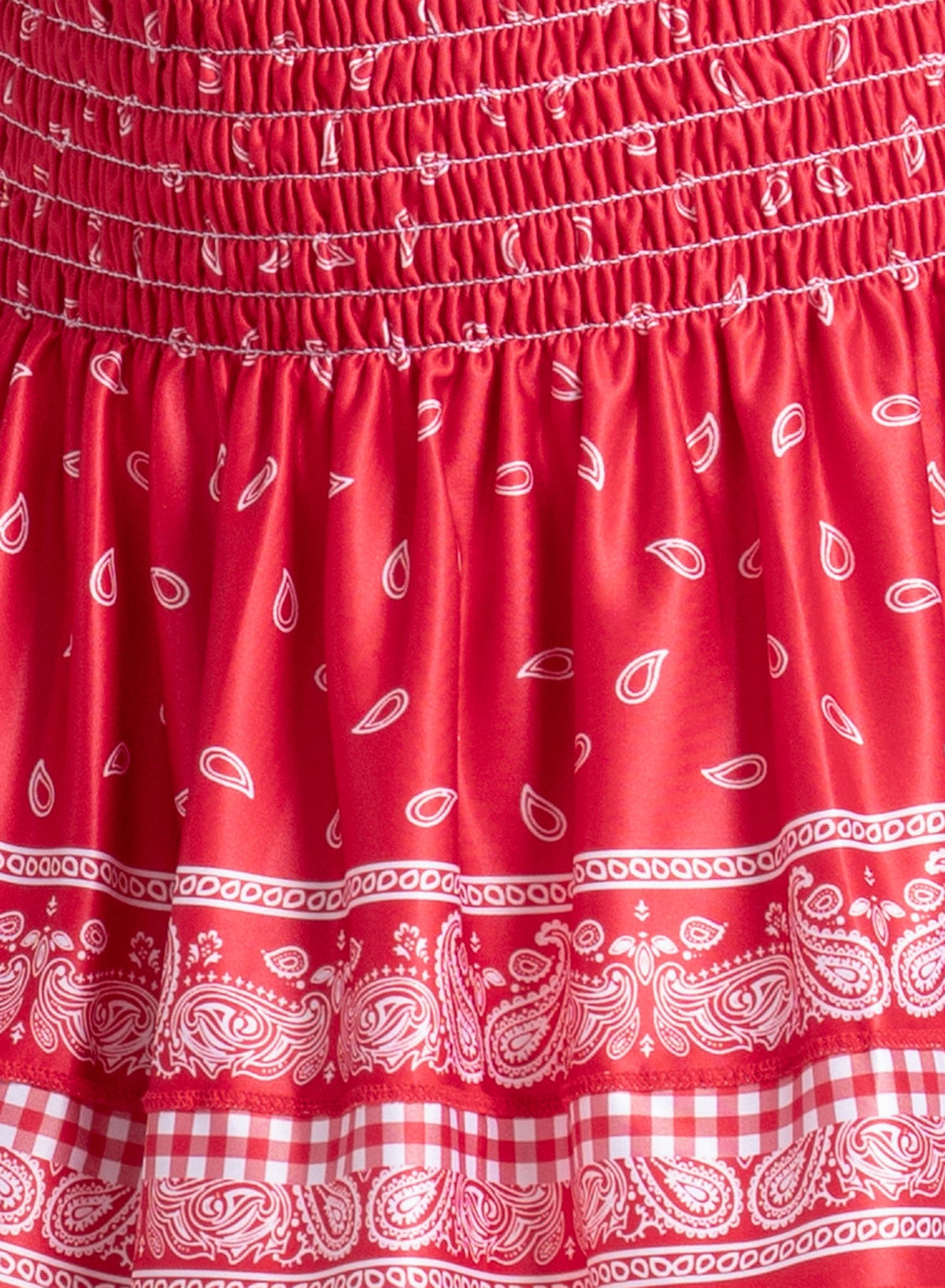 Lucky In Love Americana Smocked Skirt- Girls