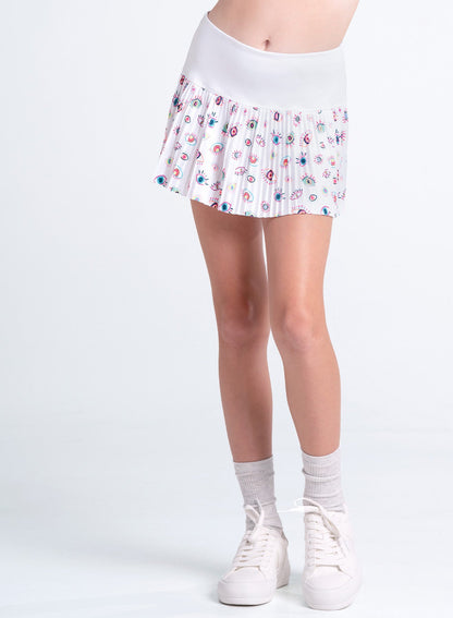 Lucky In Love Eye On The Ball Pleated Skirt- Girls