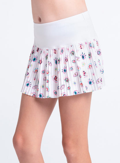 Lucky In Love Eye On The Ball Pleated Skirt- Girls