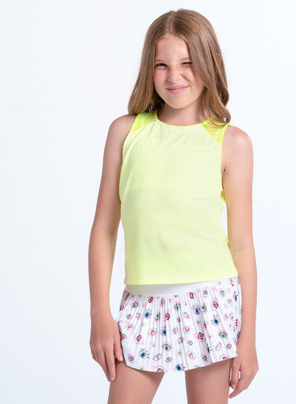 Lucky In Love Eye On The Ball Pleated Skirt- Girls