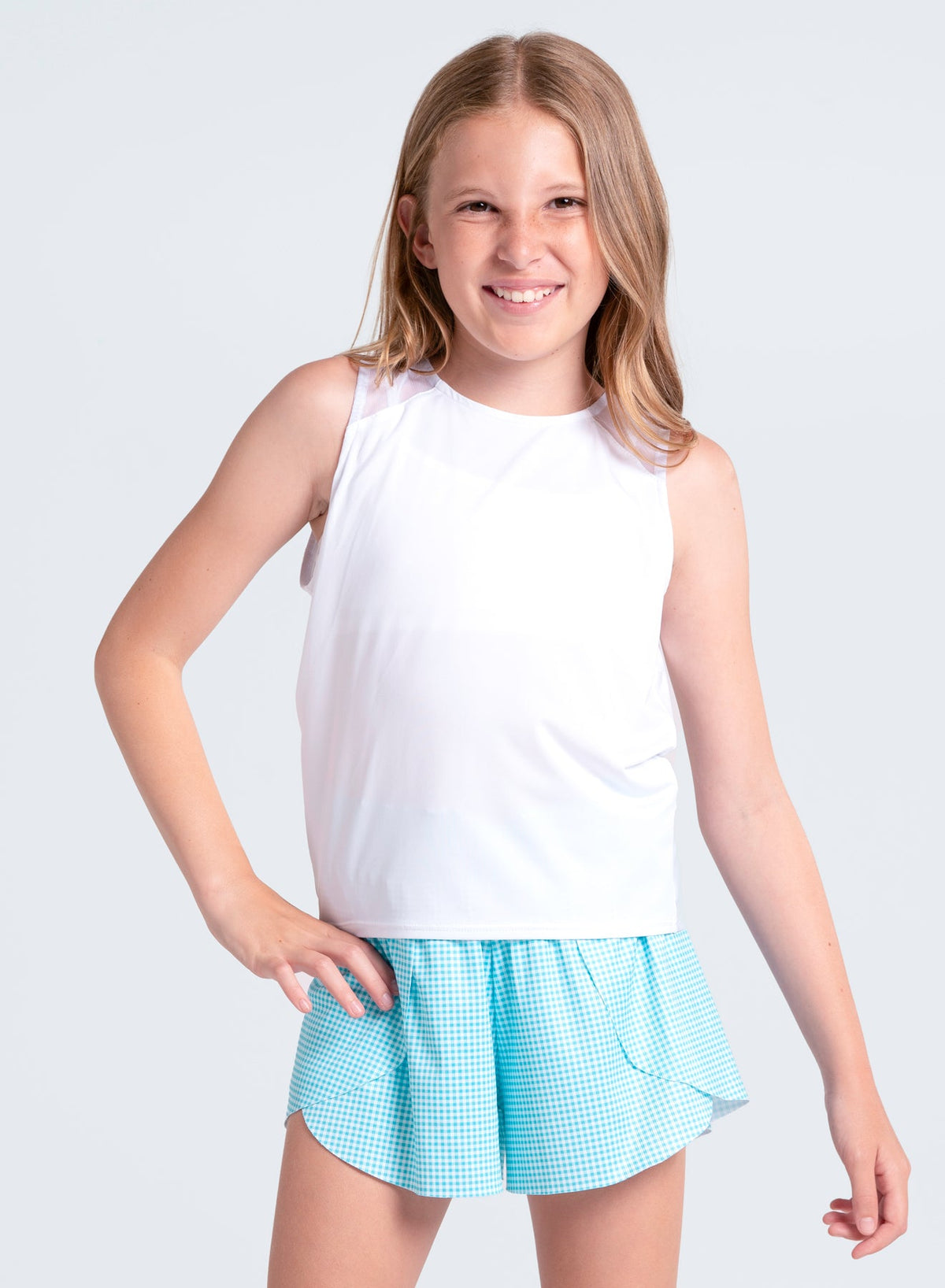 Lucky In Love Checkmate Short- Girls
