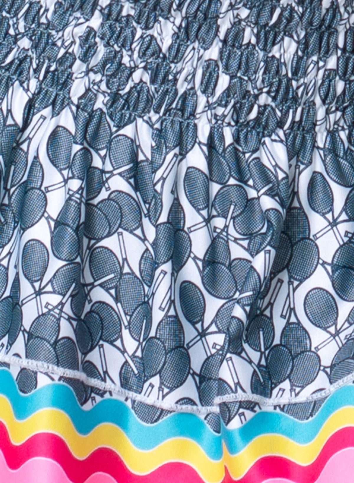 Lucky In Love Tennis Hippy Smocked Skirt