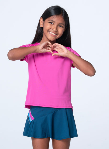 Lucky In Love Chroma Stripe Skirt