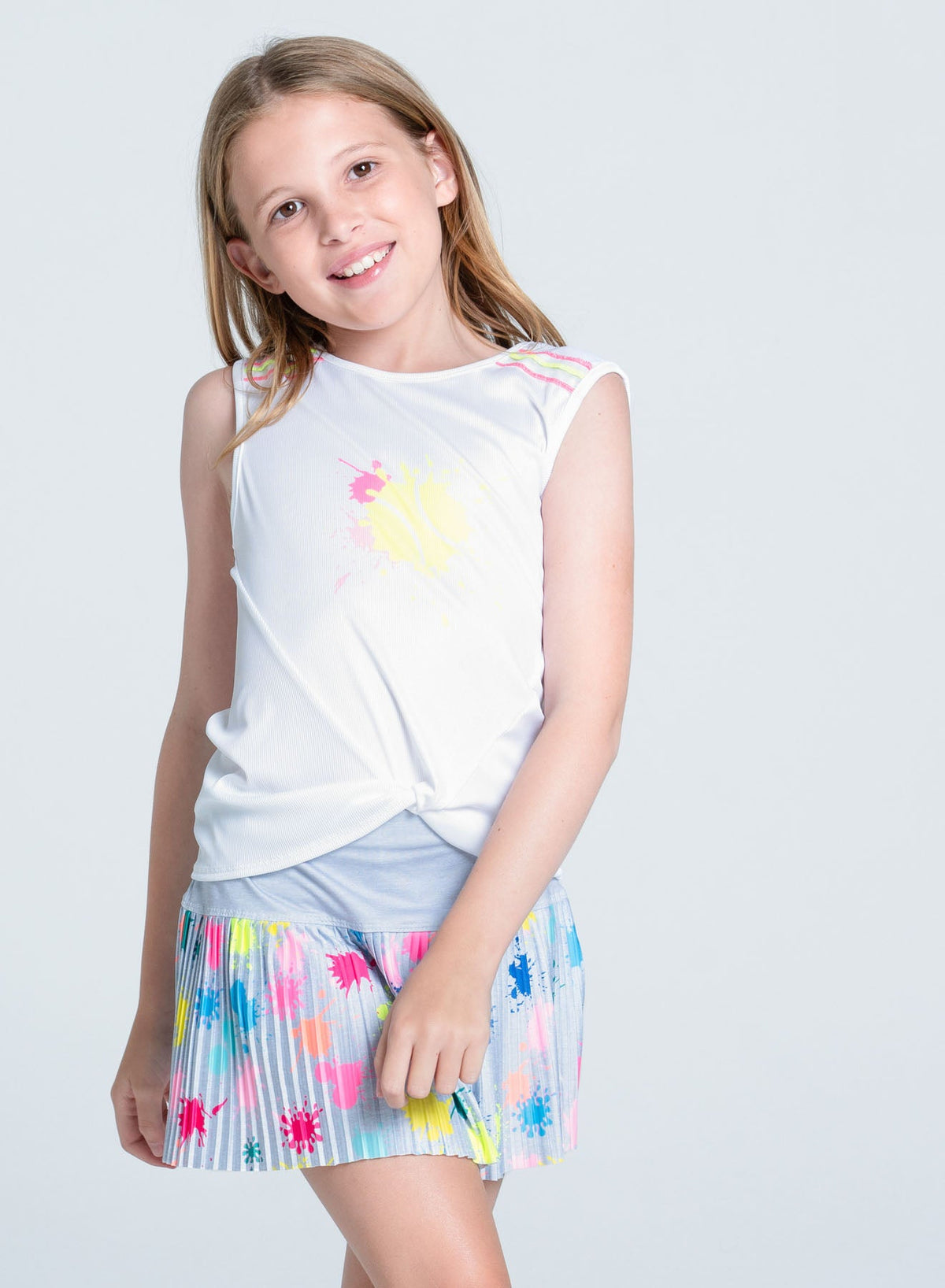 Lucky In Love Smash That! Pleated Skirt