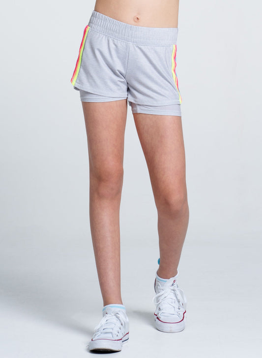 Lucky In Love Heather Prisma Stripe Short-Girls