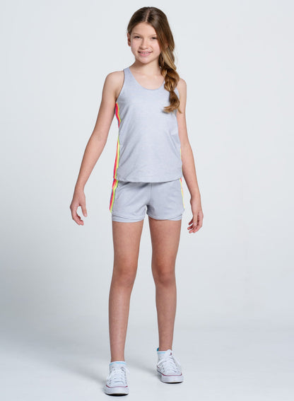 Lucky In Love Heather Prisma Stripe Short-Girls