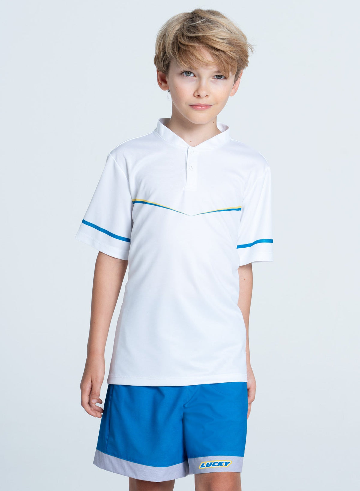 Lucky In Love Kinetic Henley Short Sleeve