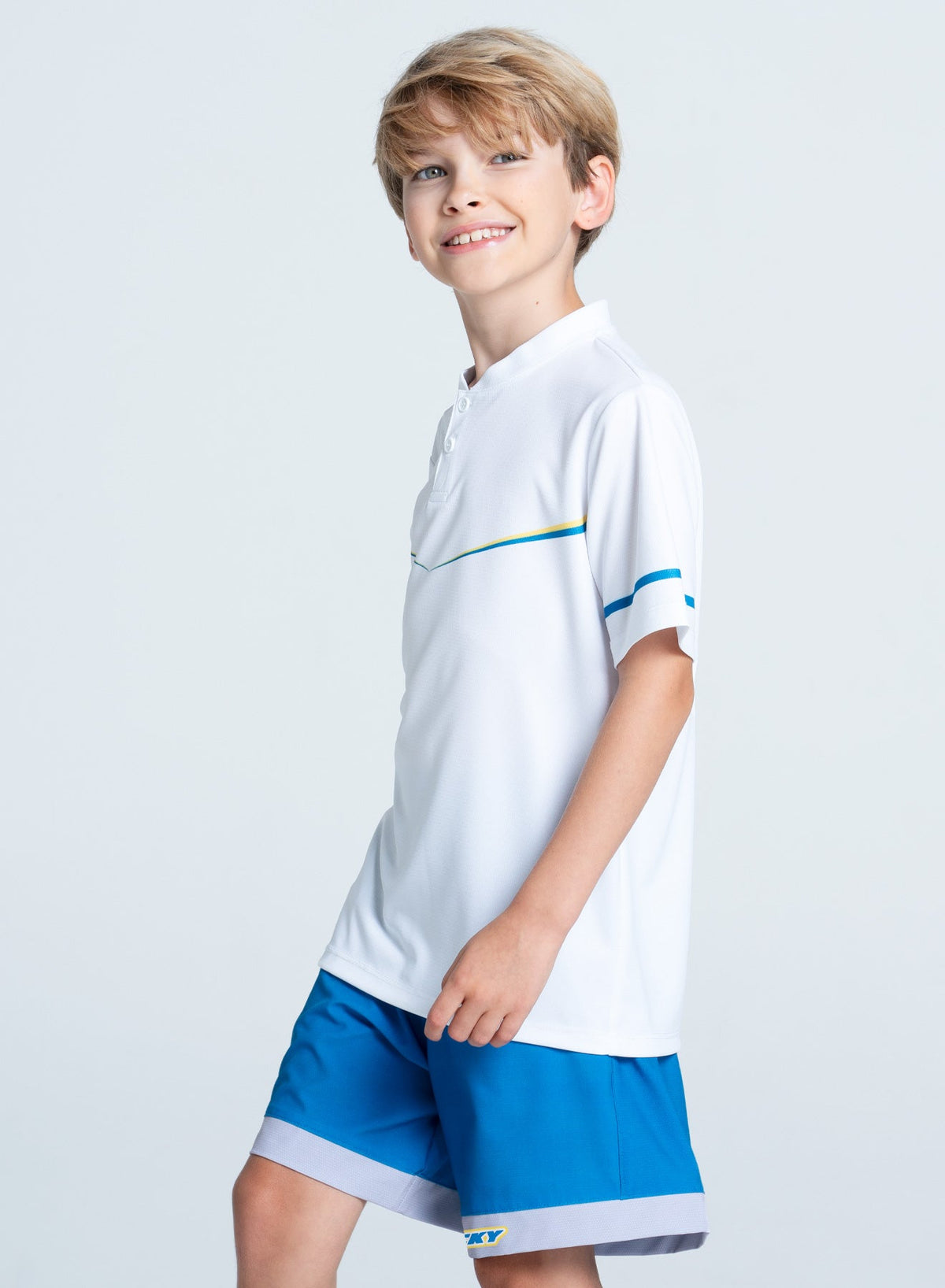 Lucky In Love Kinetic Henley Short Sleeve