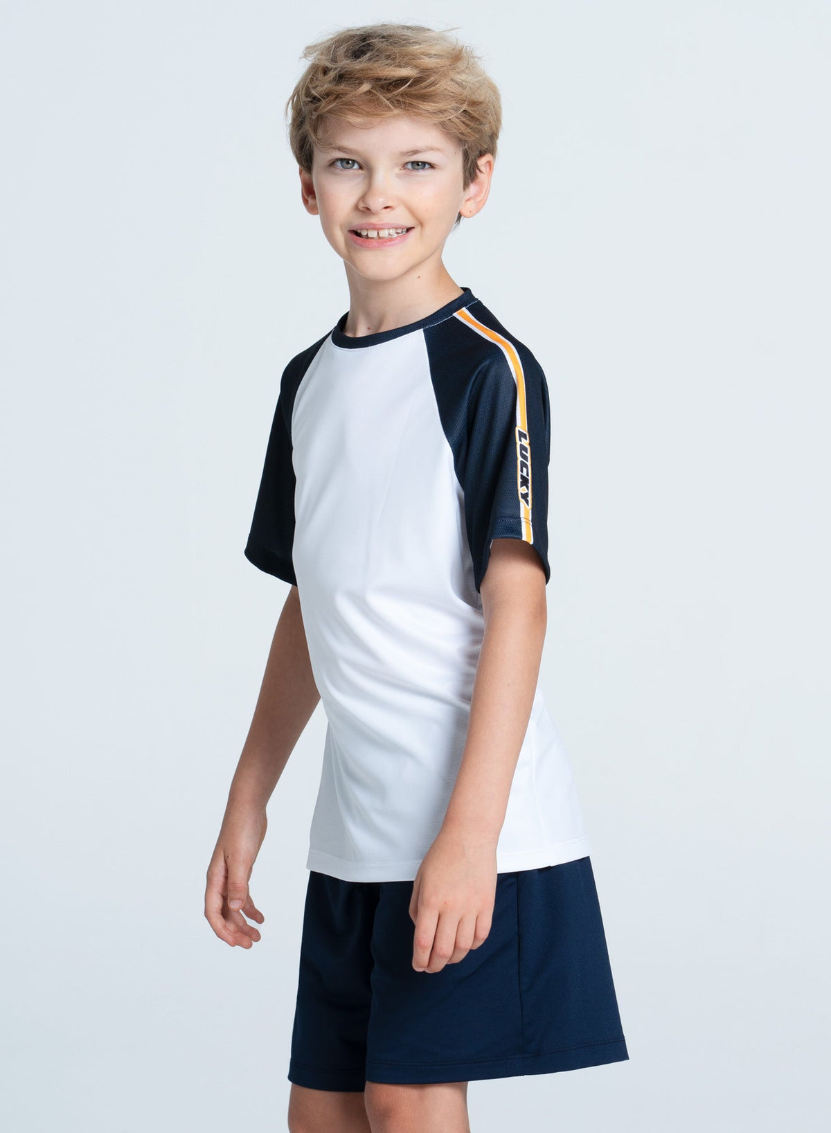 Lucky In Love Fast Pace Raglan Short Sleeve