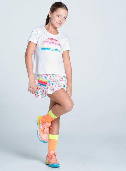 Lucky In Love Retro Sunset Skirt - Girls